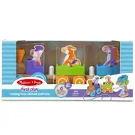 Drewniany pociąg z zwierzętami z farmy - Melissa &amp; Doug