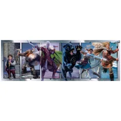 Dungeons & Dragons panoramiczna układanka 1000 elementów z plakatem - Clementoni zdjęcie 2