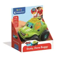Dusty, samochodzik typu buggy dla niemowląt na naciąg z dźwiękiem i światłem - Clementoni