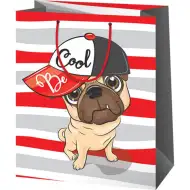 Duża ekskluzywna torba prezentowa z motywem „Be Cool”, 26x14x33 cm