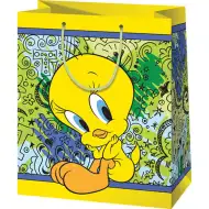 Duża ekskluzywna torba prezentowa z motywem Tweety, 26x14x33 cm