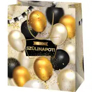 Duża ekskluzywna torba prezentowa z motywem balonów 27x14x33 cm