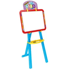 Dwustronna tablica rysunkowa 3 w 1 w kolorze niebieskim 40x6x59cm zdjęcie 3