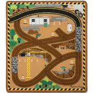Dywan do zabawy plac budowy z drewnianymi maszynami – Melissa &amp; Doug