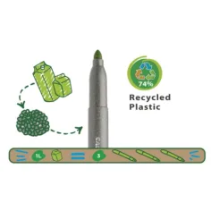 Eco Family Jumbo 12-kolorowy zestaw flamastrów - Carioca zdjęcie 2