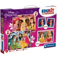 Edukit: Księżniczki Disneya 4 w 1 zestaw gier - Clementoni