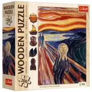 Edvard Munch: Krzyk 200-elementowe puzzle drewniane - Trefl