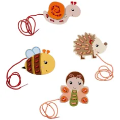Eichhorn: Drewniana zabawka do nawlekania ze zwierzętami - Simba Toys zdjęcie 2