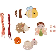 Eichhorn: Drewniana zabawka do nawlekania ze zwierzętami - Simba Toys zdjęcie 3