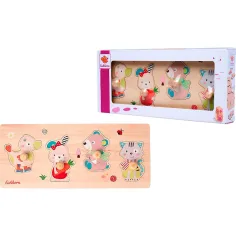 Eichhorn: Drewniane puzzle „Słodcy przyjaciele” - Simba Toys