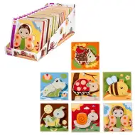 Eichhorn: Drewniane puzzle ze zwierzętami w różnych wariantach 1 sztuka - Simba Toys