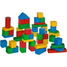 Eichhorn: Kolorowe drewniane klocki, zestaw 50 szt. - Simba Toys zdjęcie 2