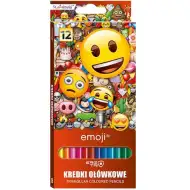Emoji 12-kolorowy zestaw trójkątnych kredek.