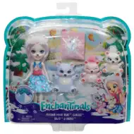 Enchantimals: Pristina Niedźwiedź Polarny &amp; Glacier zestaw do zabawy z małymi zwierzątkami - Mattel