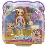 Enchantimals: Sunshine Beach Colita Koza i jej rodzina zestaw figurek - Mattel