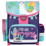 Ergonomiczny plecak szkolny Lama, plecak 36x27x14cm - Bambino