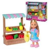 Évi Love: Zestaw do zabawy z lalką Évi i stoisko z owocami - Simba Toys