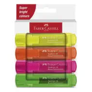 Faber-Castell: 1546 Neon fluorescencyjny zestaw 4 zakreślaczy