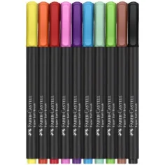 Faber-Castell: Black Edition 10-sztukowy zestaw kolorowych pisaków zdjęcie 2