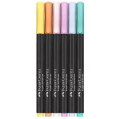 Faber-Castell: Black Edition pastel colors zestaw 6 kolorowych markerów zdjęcie 2