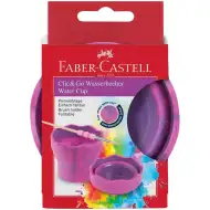 Faber-Castell: Click and Go różowa marmurowa miseczka na pędzle