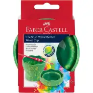 Faber-Castell: Click and Go zielony marmurkowy pojemnik na pędzle