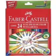 Faber-Castell: ECO trójkątne kredki 24 sztuki