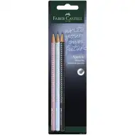 Faber-Castell: GRIP Sparkle Harmony 3-sztukowy zestaw ołówków grafitowych "B"