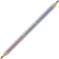 Faber-Castell: Grip Junior gruby niebiesko-czerwony flamaster do pisania.