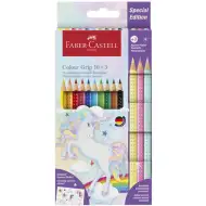 Faber-Castell: Grip Unikornis zestaw kolorowych kredek 10+3 sztuki w pastelowych kolorach