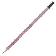 Faber-Castell: Grip ołówek grafitowy z gumką różowy