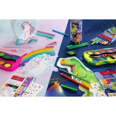 Faber-Castell: Jumbo GRIP zestaw kredek z dinozaurami 8+2 sztuki zdjęcie 2