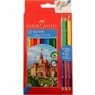 Faber-Castell: Kredki kolorowe 12 szt. + 3 szt. Bicolor