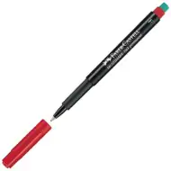 Faber-Castell: Multimark marker alkoholowy F 0,6 mm czerwony
