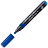 Faber-Castell: Niebieski marker permanentny na bazie alkoholu z ściętą końcówką