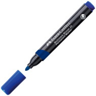 Faber-Castell: Permanentny marker niebieski na bazie alkoholu z zaokrągloną końcówką