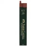 Faber-Castell: Super Polymer wkład grafitowy 0,5 mm, 12 sztuk, 2B