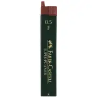 Faber-Castell: Super Polymer wkład grafitowy 0,5 mm, 12 sztuk, F