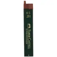 Faber-Castell: Super Polymer wkład ołowiowy 0,5 mm, 12 sztuk, 2H