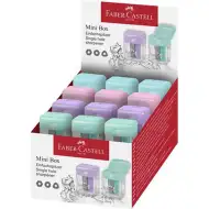 Faber-Castell: Temperówka z pojemnikiem z tworzywa sztucznego w kolorach pastelowych, 1 szt.