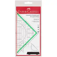 Faber-Castell: Trójkątna ekierka z uchwytem zdejmowanym 20 cm