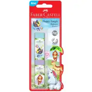 Faber-Castell: Wesoła dżungla zestaw 2 gumek do ścierania PVC z gwintem