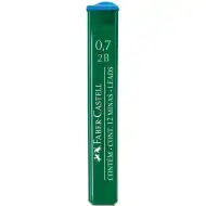 Faber-Castell: Wkłady grafitowe, 12 sztuk, 0,7 mm, 2B