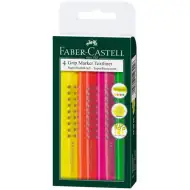 Faber-Castell: Zakreślacz Grip 1543 zestaw 4 szt.
