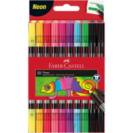 Faber-Castell: Zestaw 10 dwustronnych neonowych pisaków