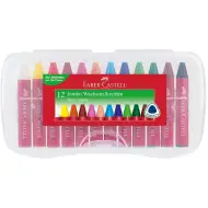 Faber-Castell: Zestaw 12 trójkątnych, jumbo kredek woskowych