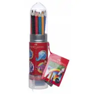 Faber-Castell: Zestaw 15 rakietowych kolorowych ołówków z temperówką