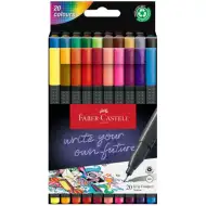 Faber-Castell: Zestaw 20 cienkopisów Grip, 0,4 mm