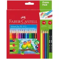 Faber-Castell: Zestaw 24 kolorowych kredek z papugą