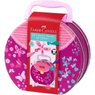 Faber Castell: Zestaw 33 flamastrów Connector w metalowej walizce z motylem